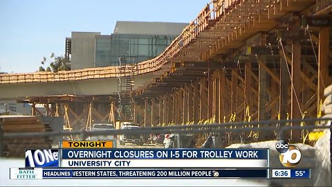 Drivers warned of Thursday night I-5 lane closures