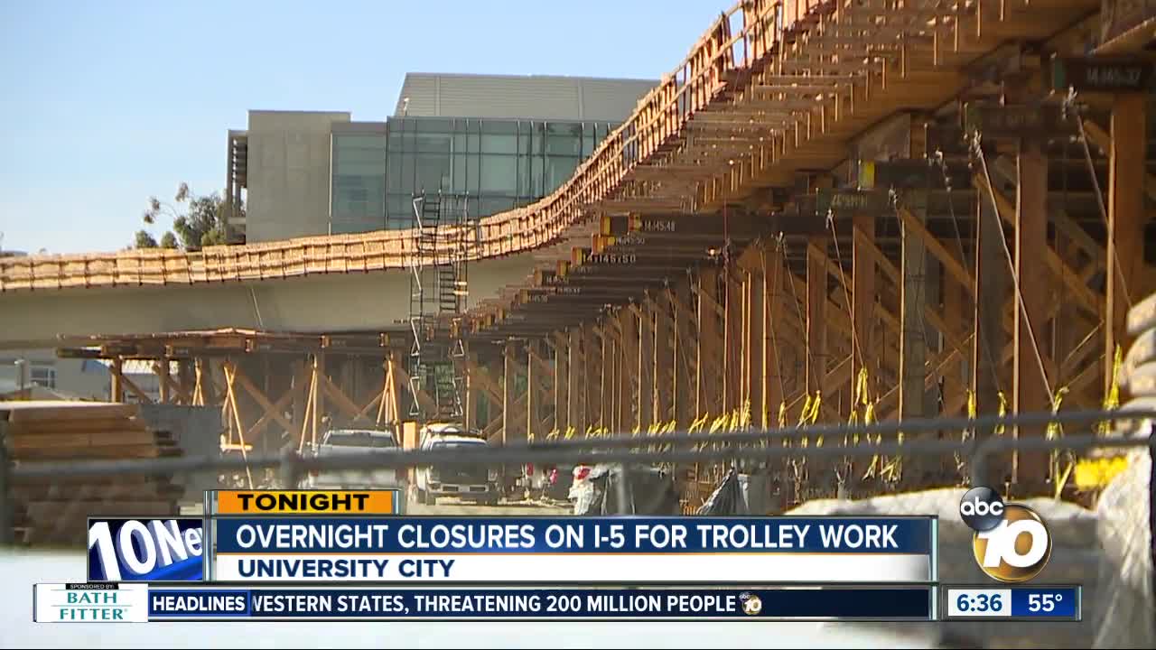 Drivers warned of Thursday night I-5 lane closures