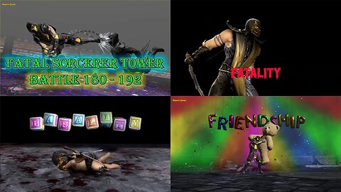 MK Mobile: Fatal Sorcerer Tower Battle 180 - 192 - 🤣BABALITY🤣 ,🤣FATALITY 🤣, 🤣FRIENDSHIP🤣