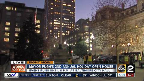 Mayor Pugh hosts 2nd Annual Tree Lighting Ceremony and Open House