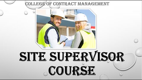 Site supervisor course