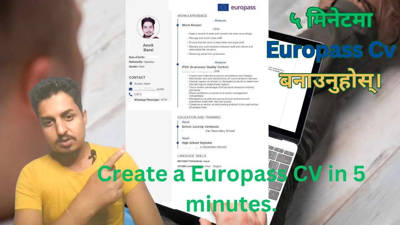 Free Cv Creator For European Jobs | Make The Perfect Europass Cv