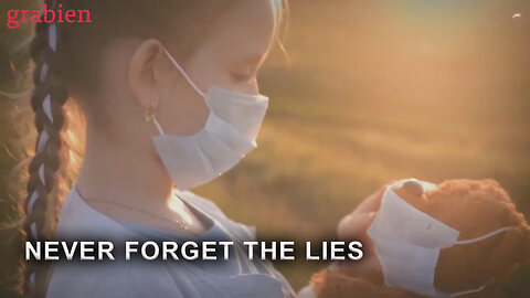 NEVER FORGET THE LIES - CHILDREN WEARING MASKS