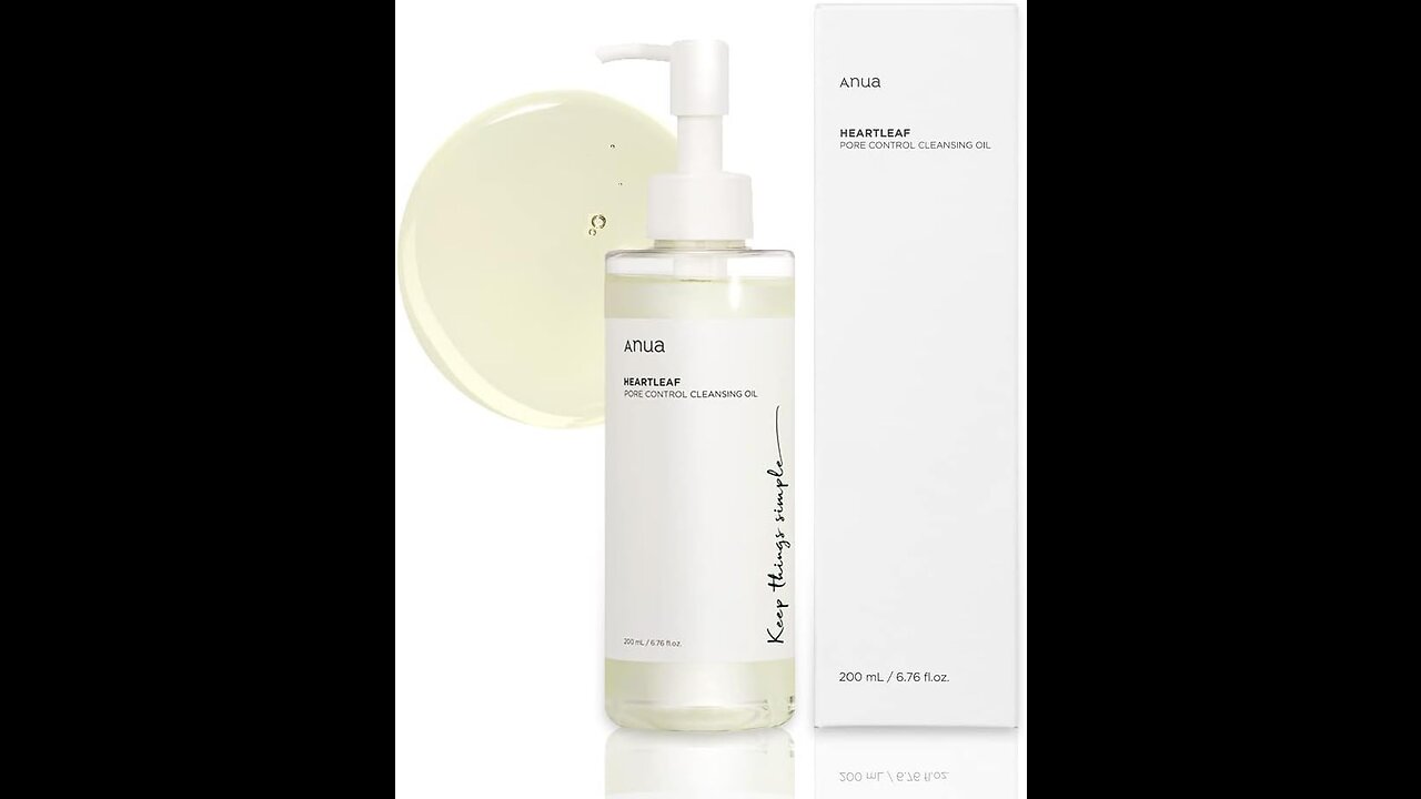 ANUA Heartleaf Pore Control Cleansing Oil Korean Facial Cleanser,