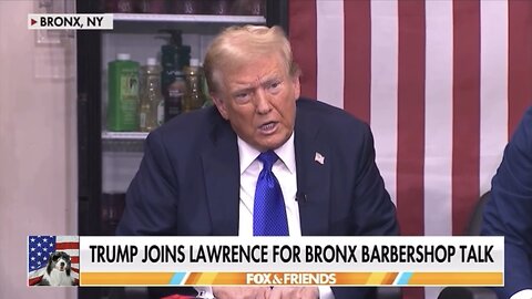 President Trump joins Lawrence Jones for Bronx Barbershop talk (10/18/24)