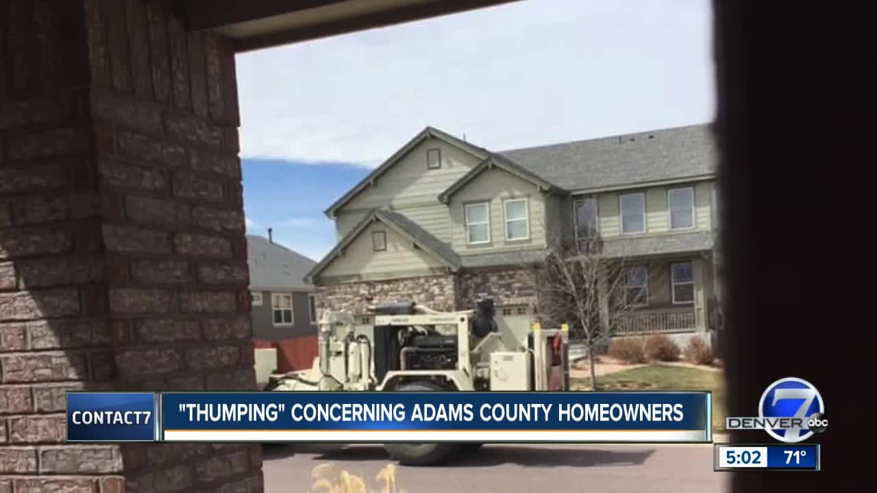 'Thumping' concerning Adams County homeowners