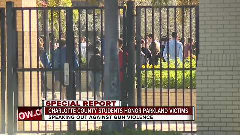 Charlotte County students honor Parkland victims - 10am live report