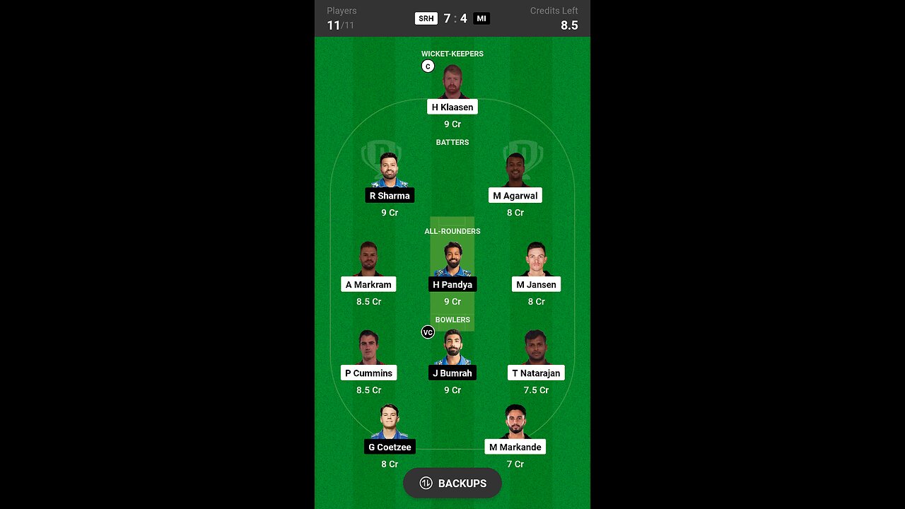 SRH vs MI 8th match TATA IPL Indian premier league Match Pridiction