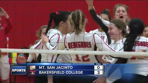 BC volleyball busting out the brooms in playoffs