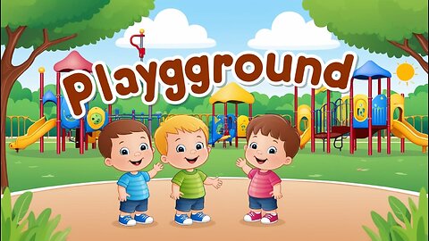 Learn At The Playground | English Vocabulary | Kindergarten