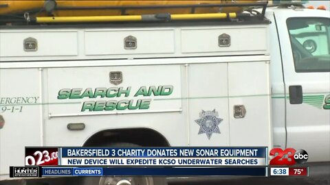 Bakersfield 3 charity donates new sonar equipment