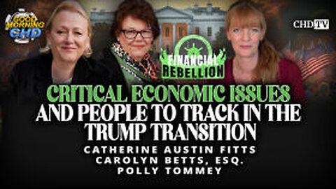 Critical Economic Issues And People To Track In The Trump Transition | Catherine Austin Fitts