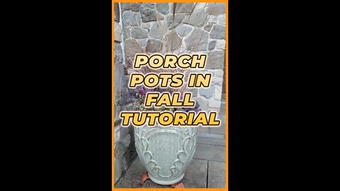 Porch Pots in Fall Tutorial #shorts