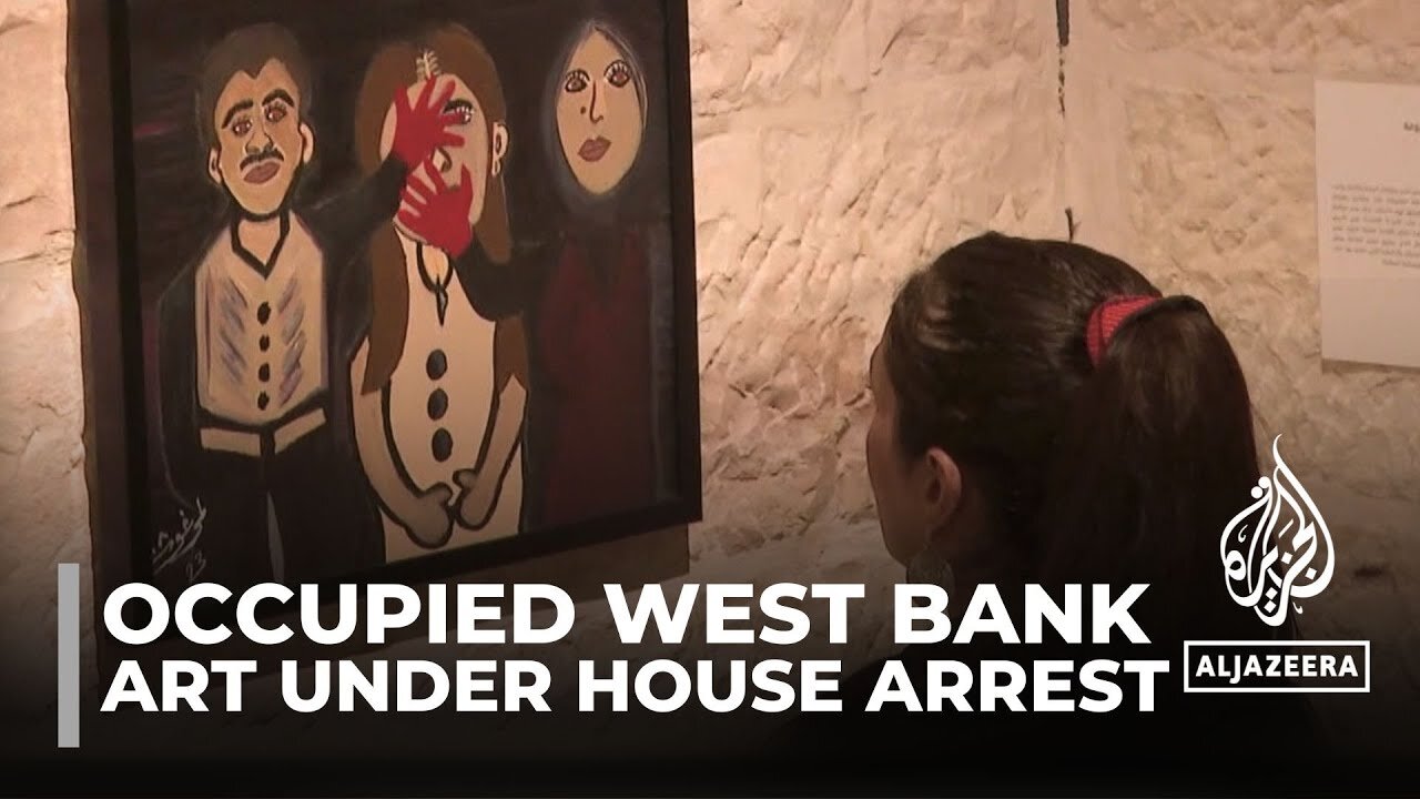 Palestinian journalist showcases art in Ramallah after house arrest inspires paintings