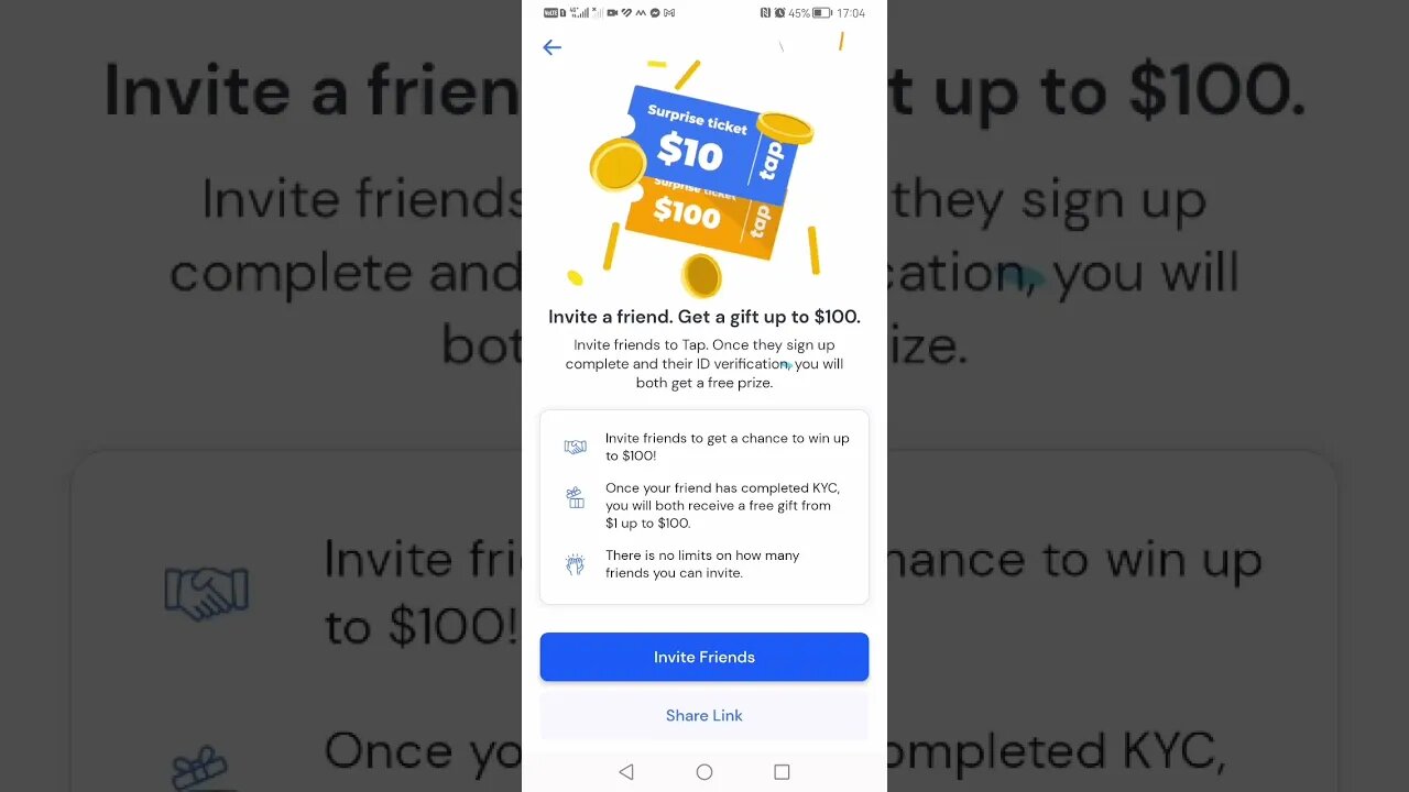 Tap crypto wallet