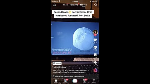 Second Moon 🌙 Reported Doing Gymnastics 🤸‍♀️ 53 Miles West Of Venus