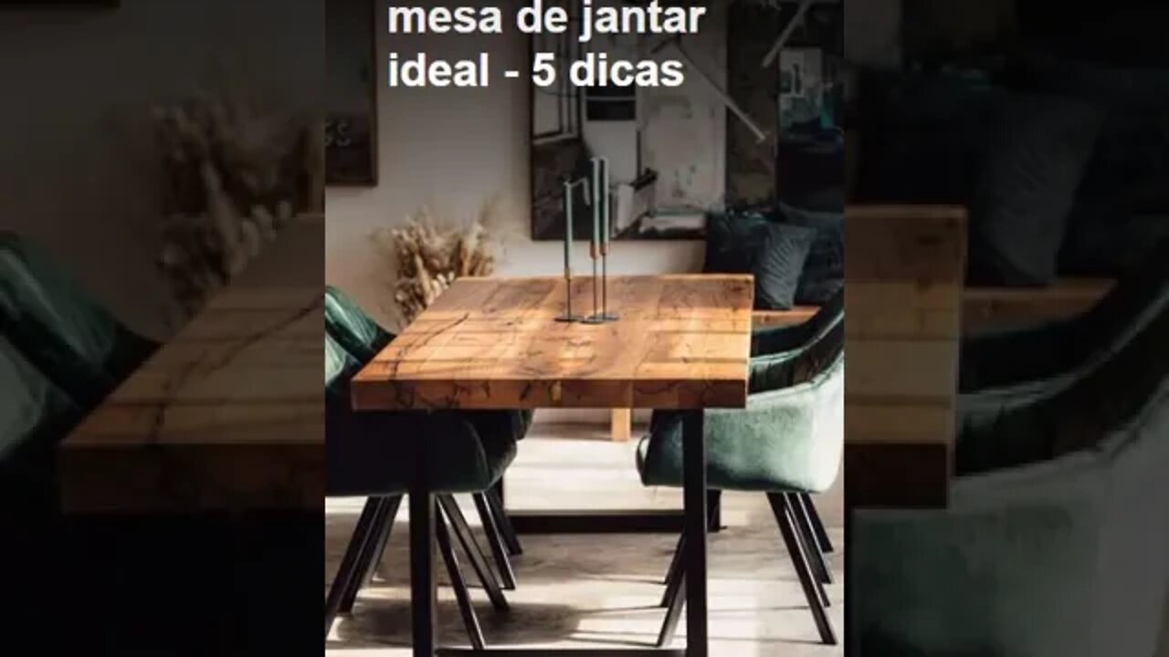 Como escolher a mesa de jantar ideal