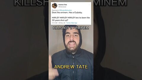 Eminem Dissed Andrew Tate? #EdoubleDie #Eminem #AndrewTate #rap