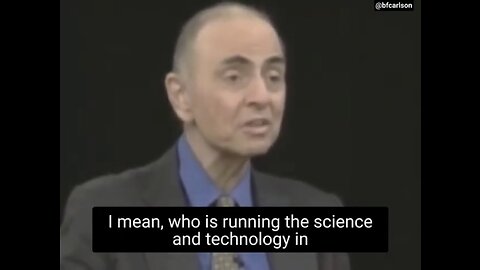 CARL SAGAN LAST INTERVIEW “WHO IS RUNNING THE SCIENCE AND TECHNOLOGY?”