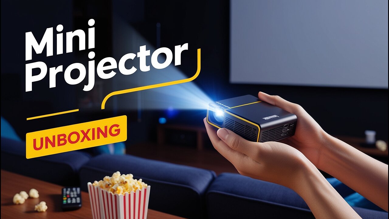 Unboxing Portable Mini Projector for Home Theaters