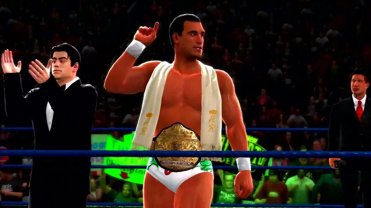 WWE 2K14 Gameplay The Rock vs Alberto Del Rio