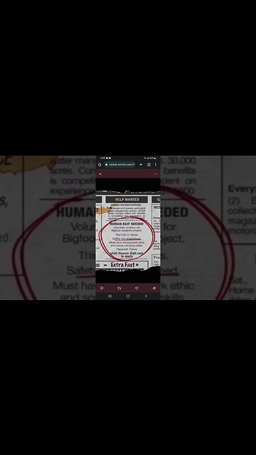 BIGFOOT BAIT???? WTF????