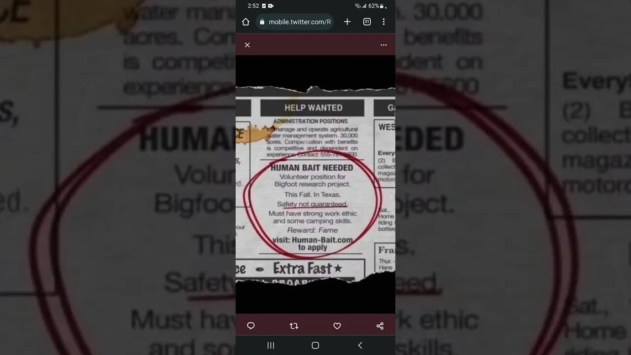 BIGFOOT BAIT???? WTF????