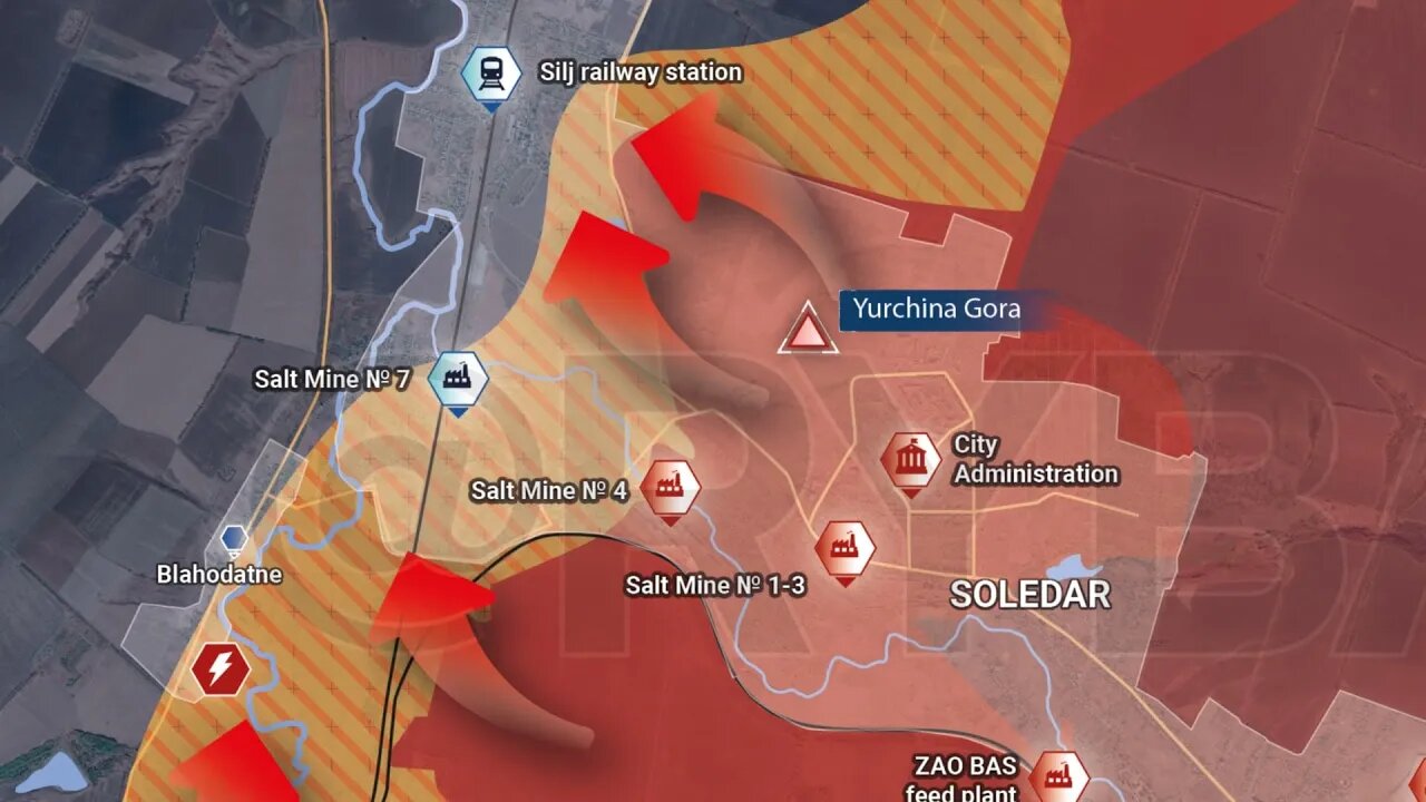 Wagner Took Soledar, Ukraine Russian War, Rybar Map for January 10, 2023