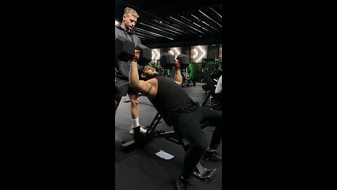 45kg incline dumbell press