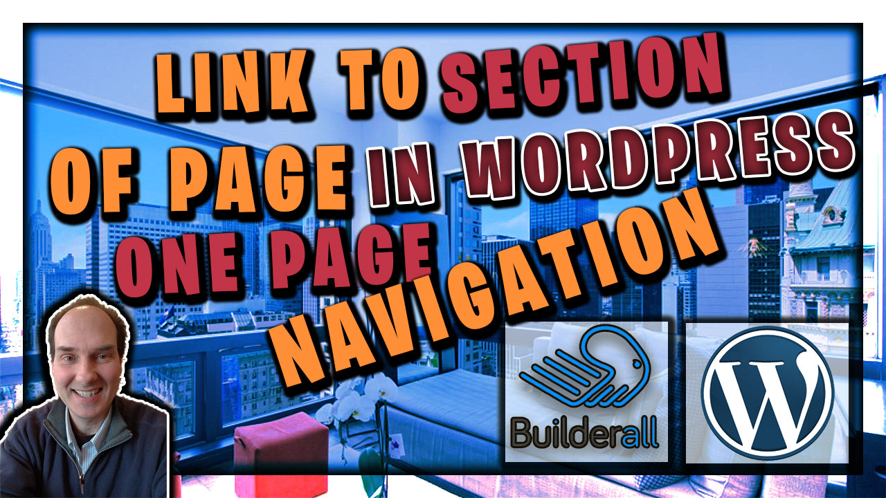 Link To Section of Page Wordpress One Page Navigation