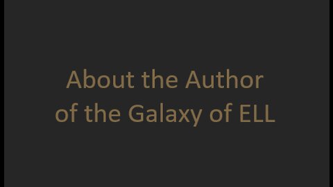 Galaxy of ELL Primer: About the Author