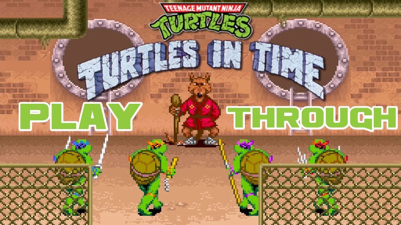 Teenage Mutant Ninja Turtles: Turtles in Time - Super Nintendo Playthrough 😎Benjamillion