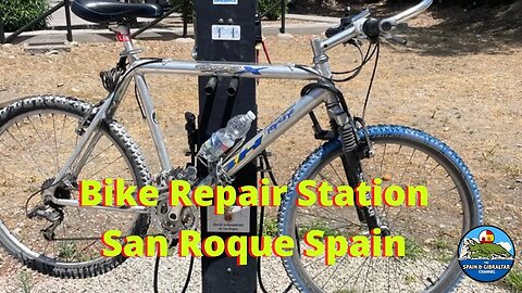 Bike Repair Station Between Gibraltar and Castillo de Castellar