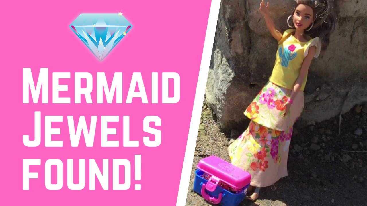 BARBIE MERMAID MYSTERY | Barbie Friends find hidden chest of jewels Part 2