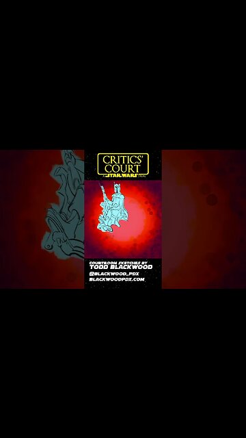 COURTROOM SKETCH OF THE CRITICAL DRINKER FROM COUNT 5 OF CRITICS' COURT: A STAR WARS TRIAL