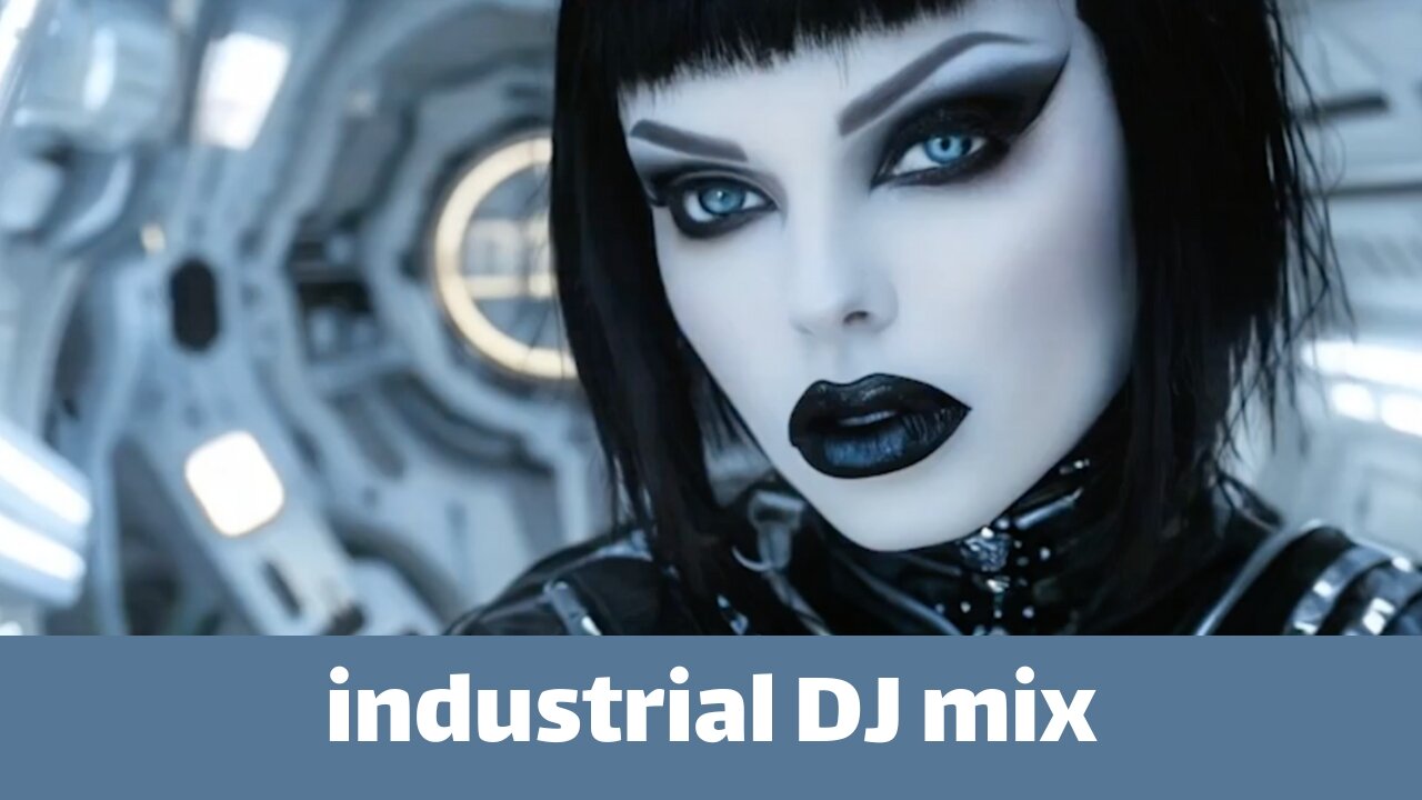 Industrial DJ mix — goth girls in space