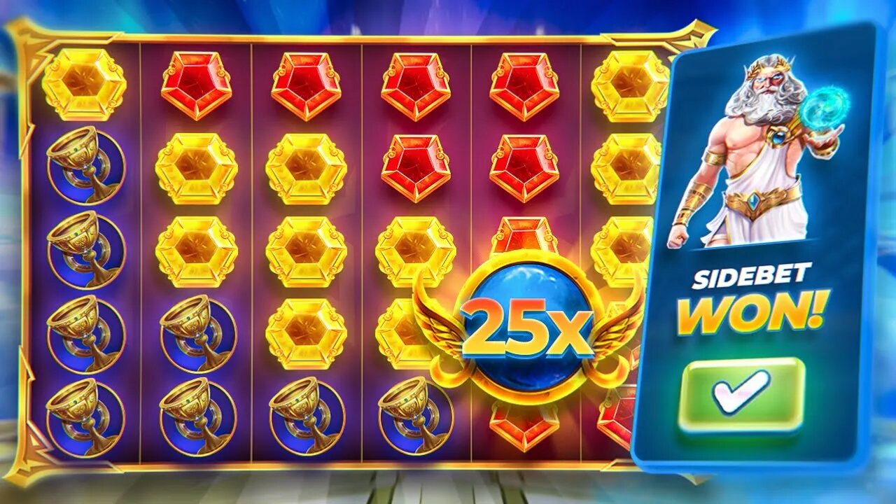WE HIT A SIDE BET ON GATES OF OLYMPUS BONUS BUYS!