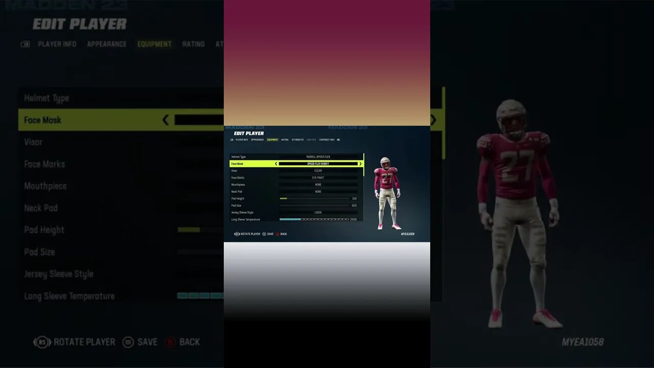 Madden 23 Terrell Buckley College Creation #shorts