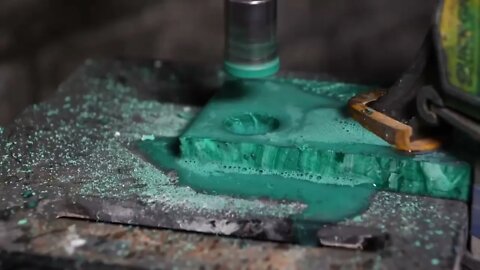 Making a GOLD and Malachite Ring