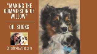 MEDIUM LENGTH ART VIDEO | "Steps in a Commission" | Oil Stick Art | Carol Zirkle Montana Artist