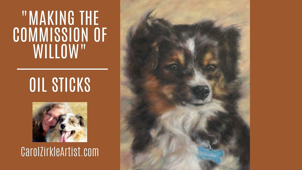 MEDIUM LENGTH ART VIDEO | "Steps in a Commission" | Oil Stick Art | Carol Zirkle Montana Artist