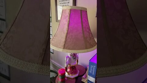 Purple Party Swan Lamp