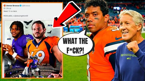 Broncos PR Team HILARIOUSLY IGNORE Russell Wilson In PROMO vs Lamar Jackson & Ravens!