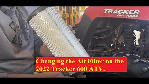 Tracker 600 ATV - Air filter Change