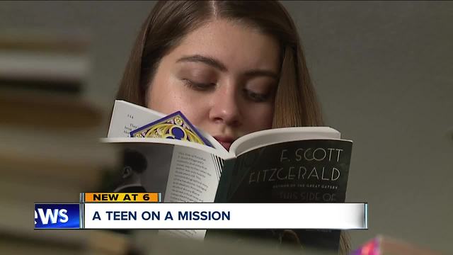 Teen collects and donates 25,000 books to Cleveland children in need