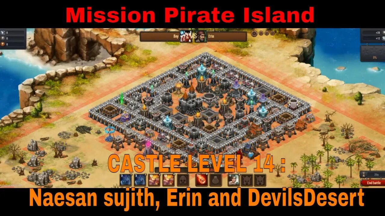 Mission Pirate Island Castle 14 : Naesan sujith , Erin and DevilsDesert