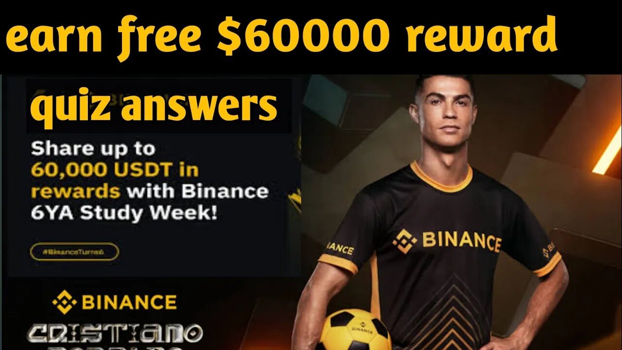 binance $60000 Usdt anniversary giveaway | binance 6ya quiz answers