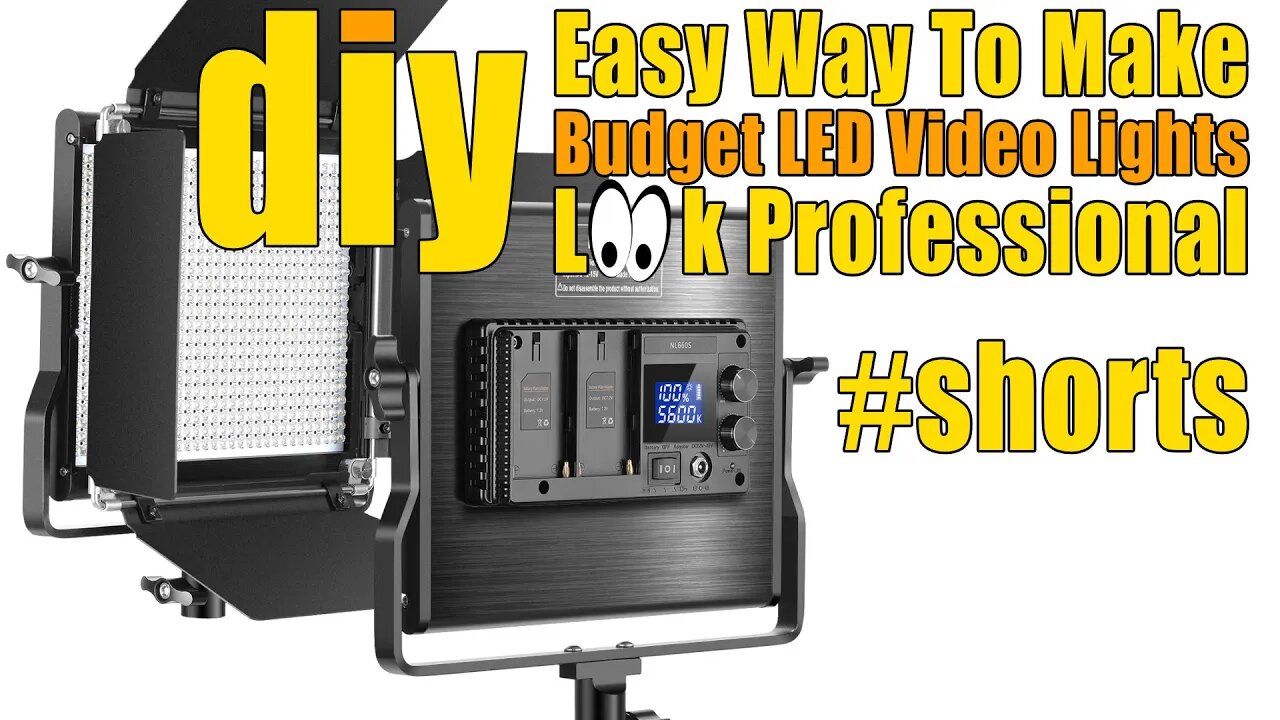 DIY How To Make Soft Lighting From Harsh LED Lights #shorts