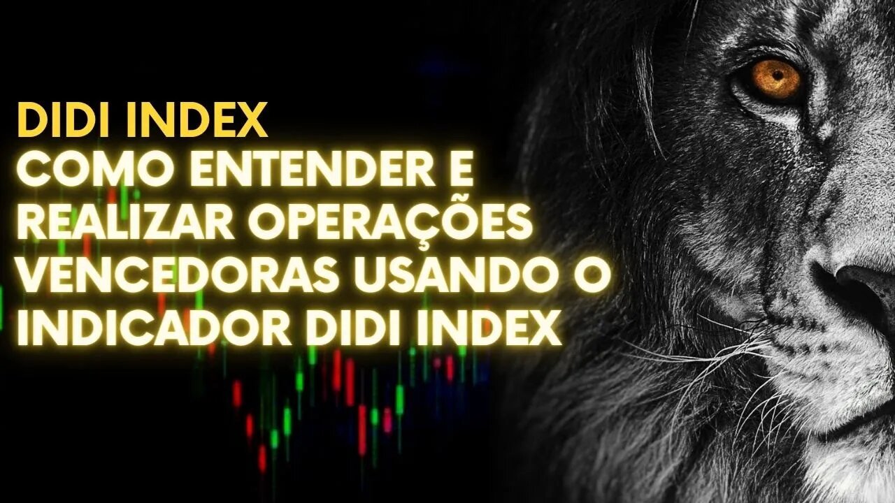 DIDI INDEX - COMO ENTENDER E REALIZAR OPERAÇÕES VENCEDORAS USANDO O INDICADOR DIDI INDEX