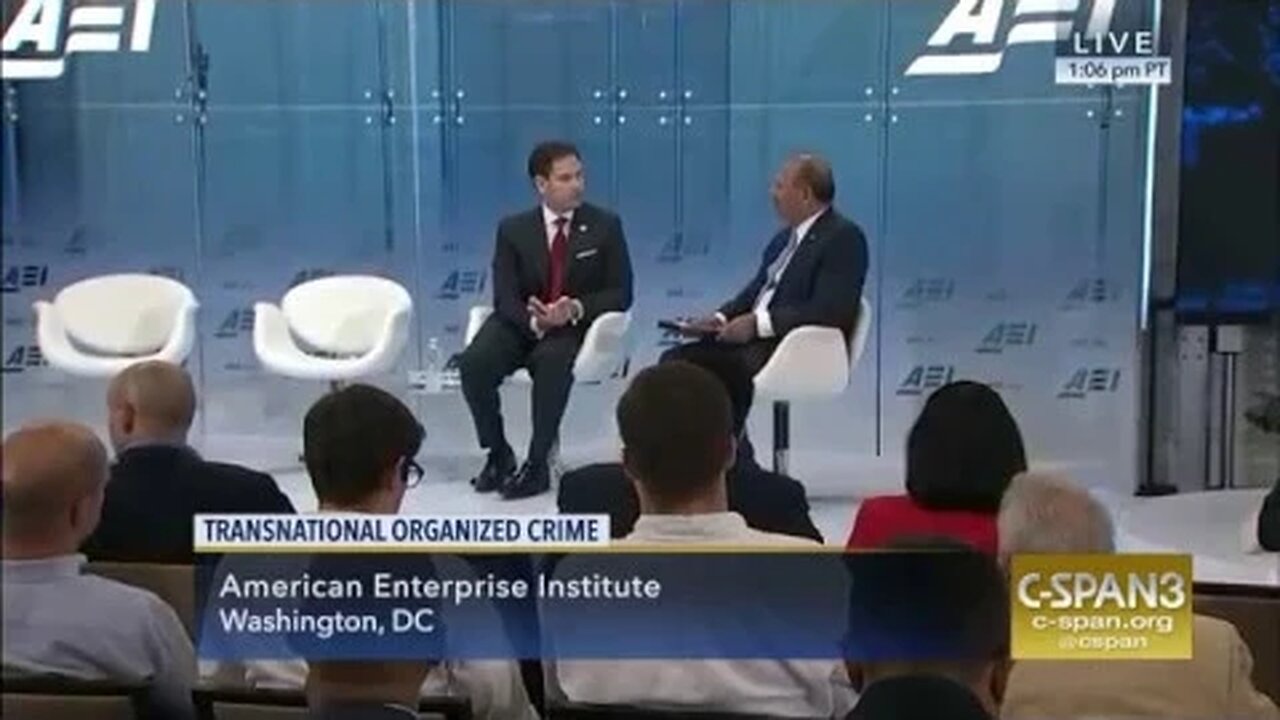 At AEI, Rubio discusses combatting transnational organized crime with Roger Noriega